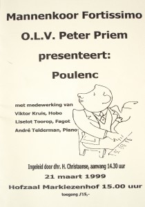 Concert Poulenc, olv Peter Priem          